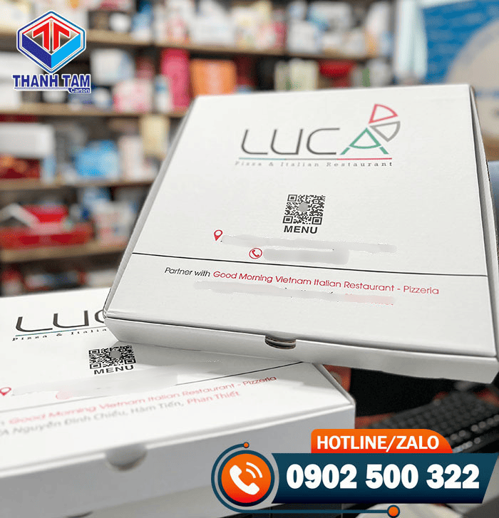 hộp carton đựng pizza