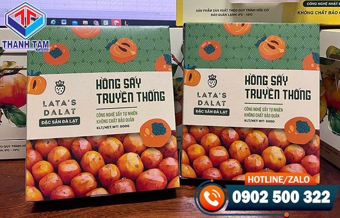 in hộp giấy đựng thức ăn