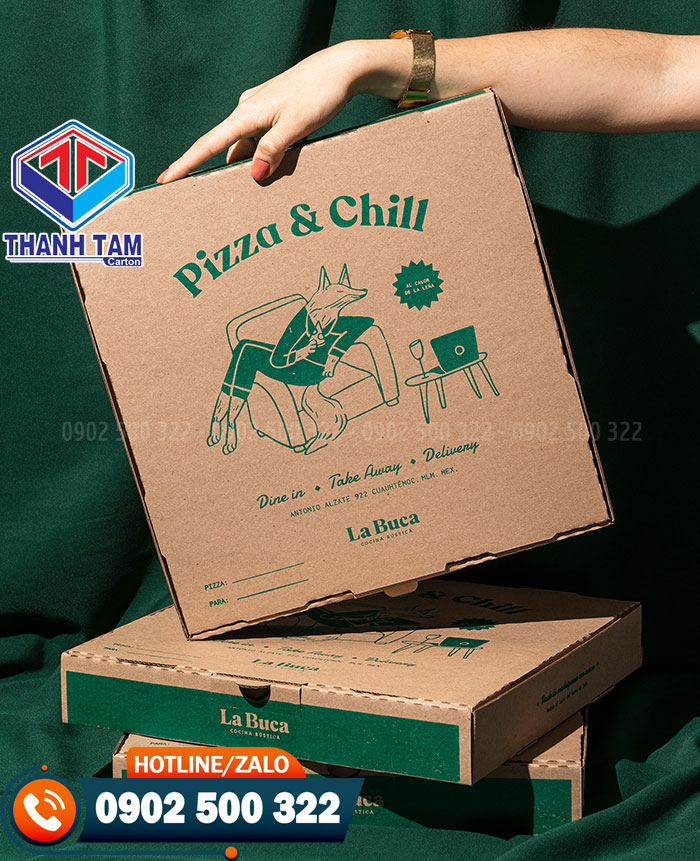 in hộp giấy đựng thức ăn