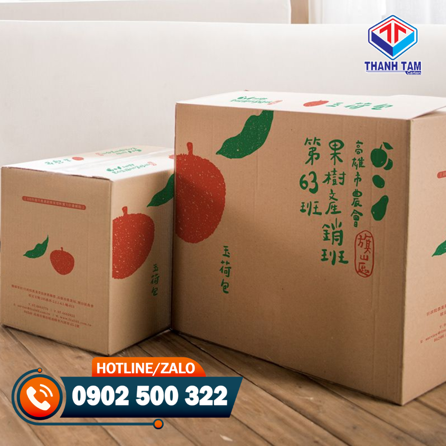 hộp carton đựng trái cây