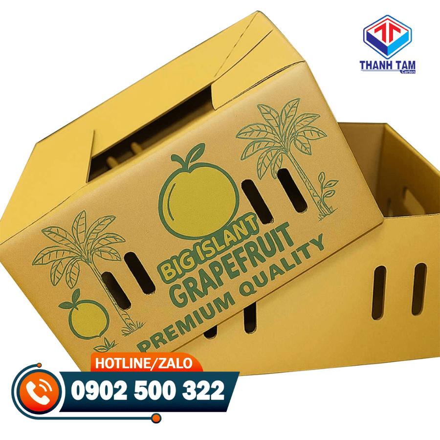 thùng giấy carton đựng bưởi