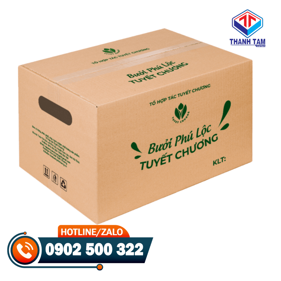 thùng giấy carton đựng bưởi