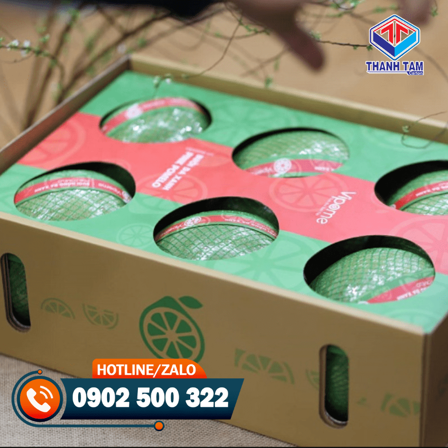 thùng giấy carton đựng bưởi