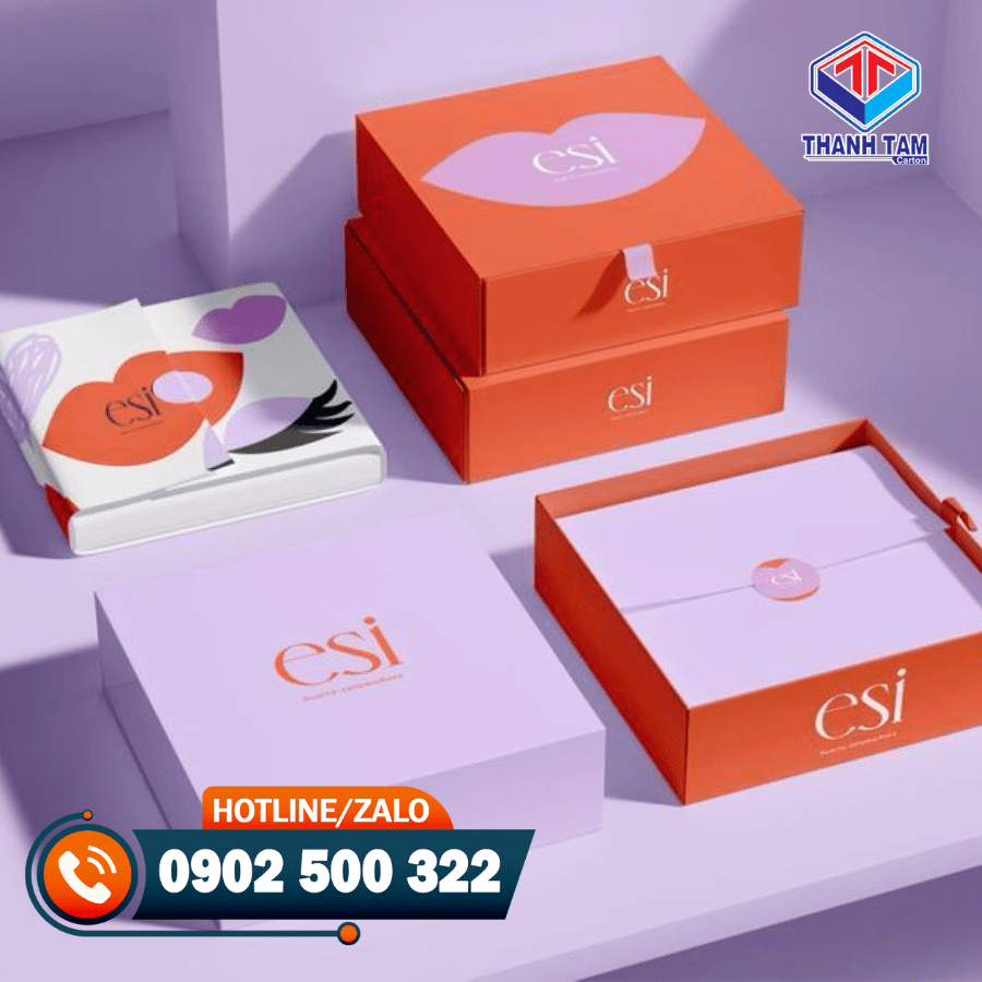 in hộp giấy đựng quần áo