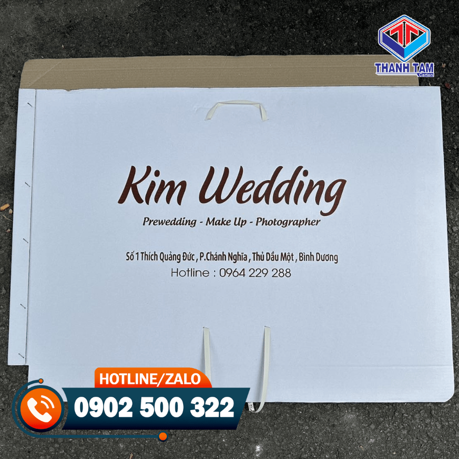 hộp carton đựng ảnh cưới 