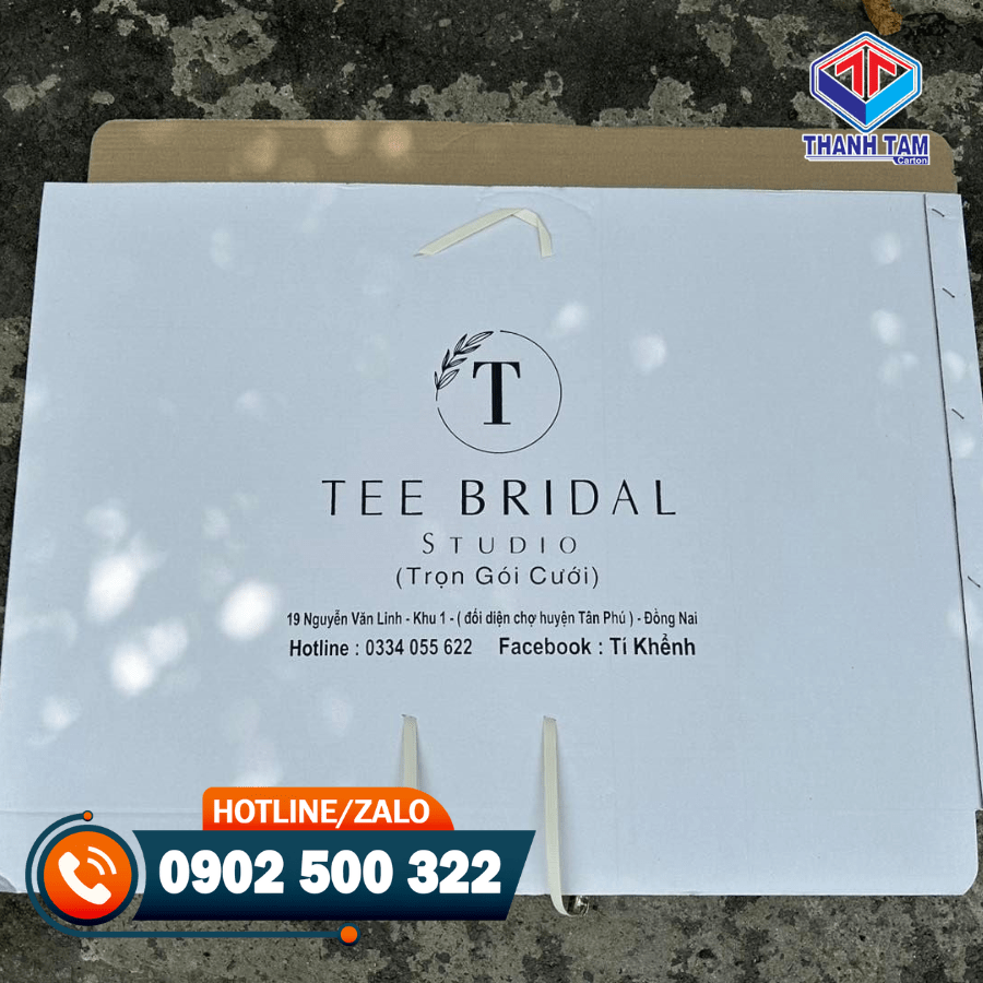 hộp carton đựng ảnh cưới