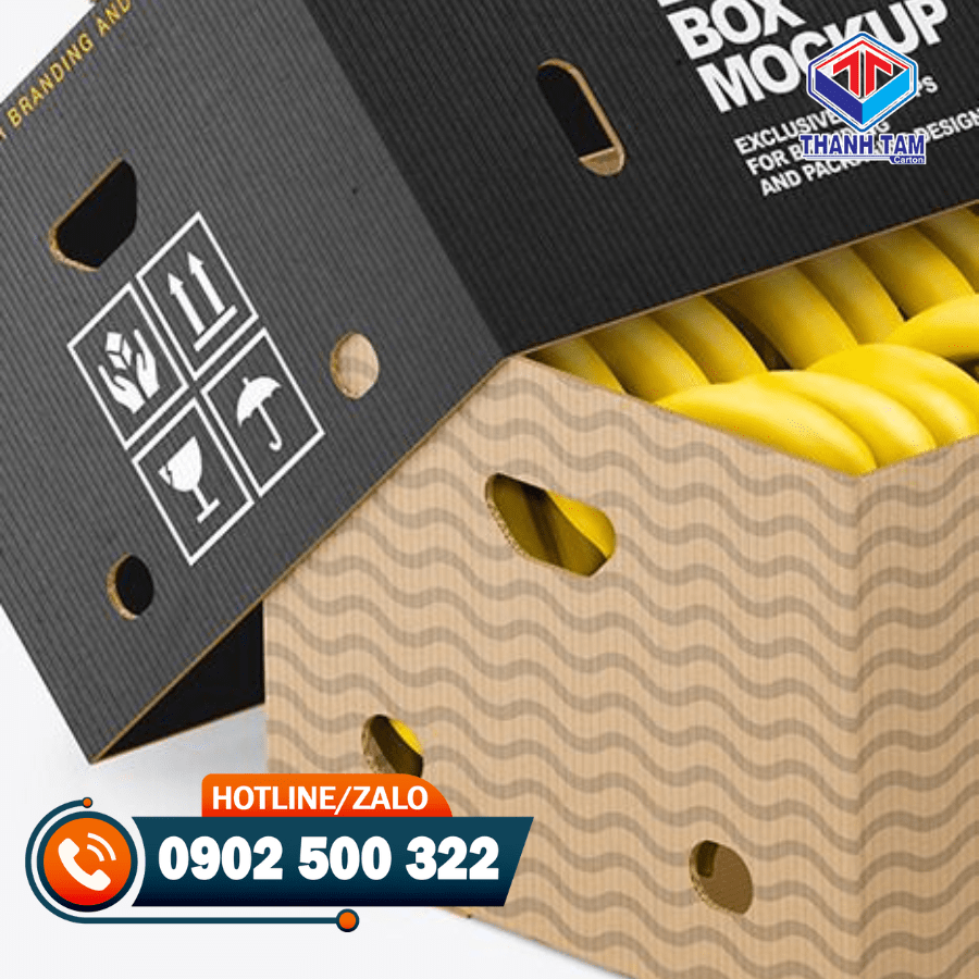 thùng carton đựng chuối