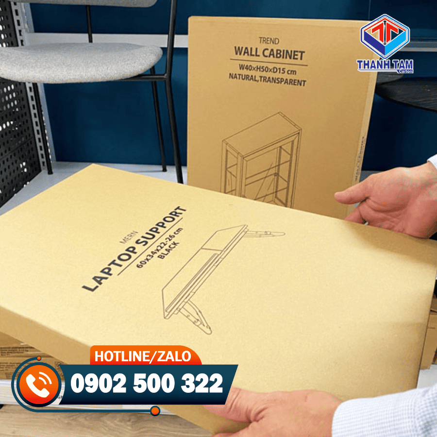 thùng carton đựng gỗ xuất khẩu