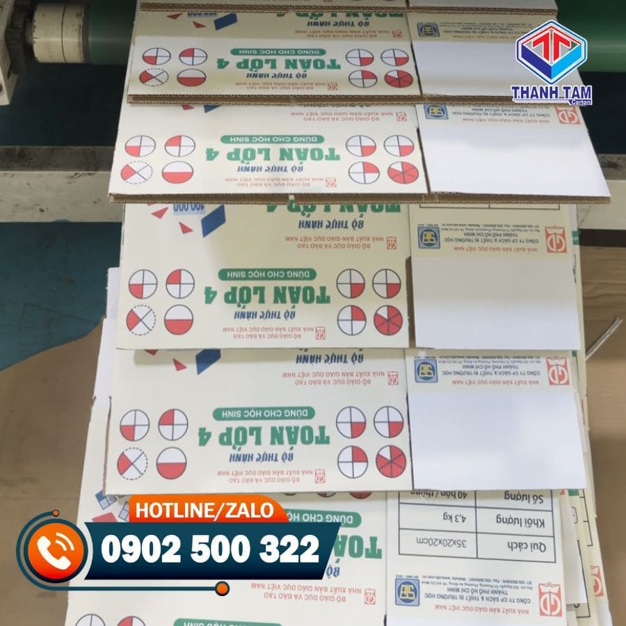 thùng carton in nhiều màu