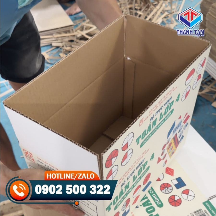 thùng carton in nhiều màu
