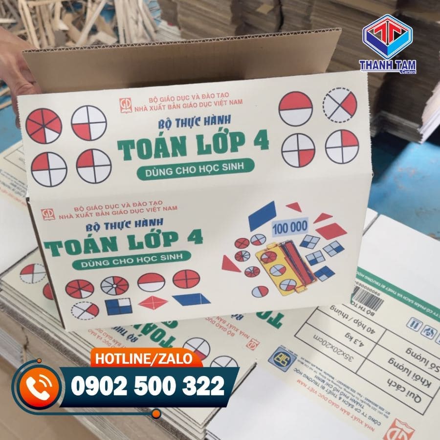 thùng carton in nhiều màu