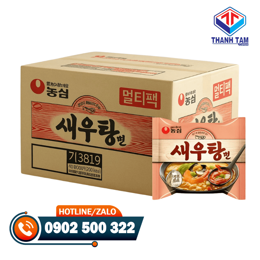 thùng carton đựng mì gói