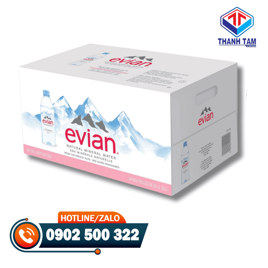 thùng carton đựng nước suối