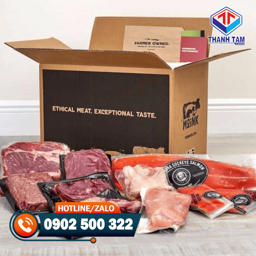 thùng carton đóng hàng đông lạnh