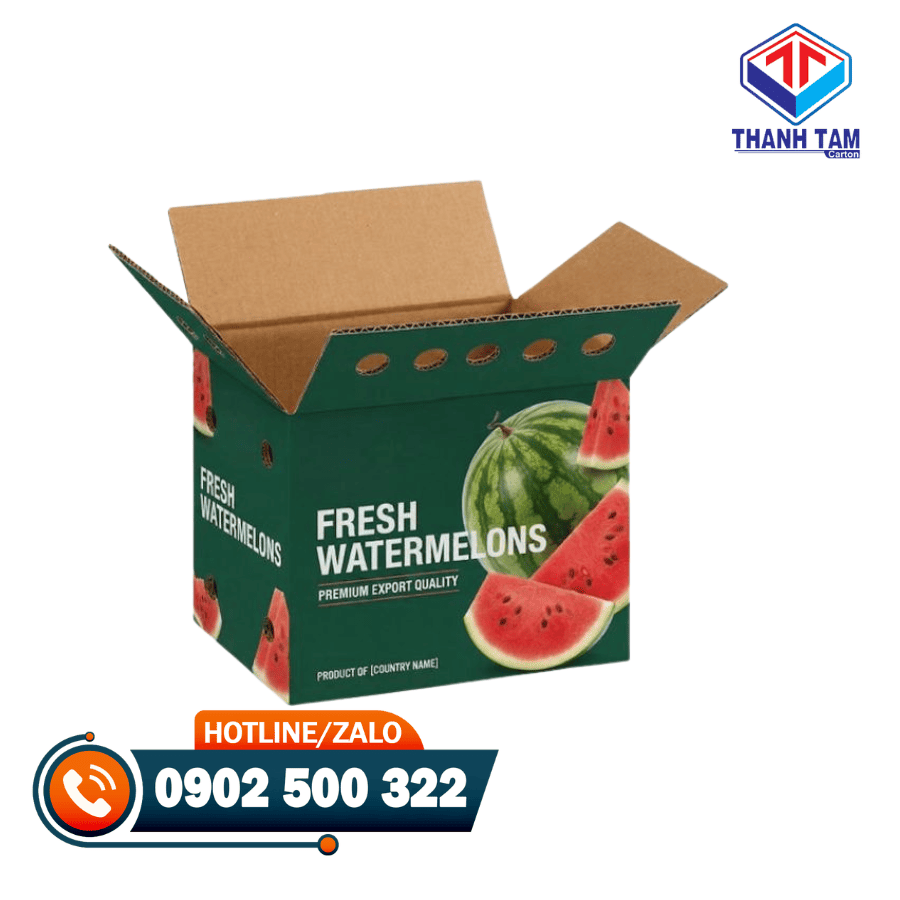 thùng carton đựng dưa hấu