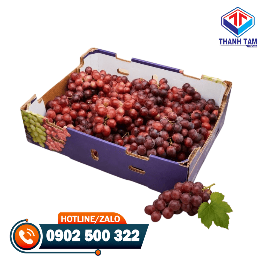thùng carton đựng nho