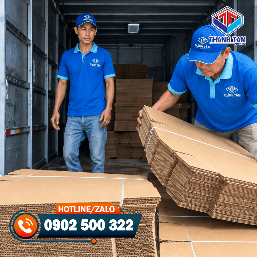 thùng carton đựng sữa gạo