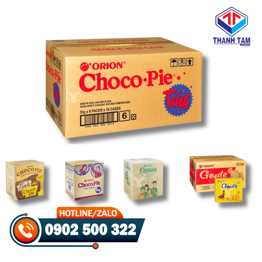 thùng carton đựng bánh kẹo