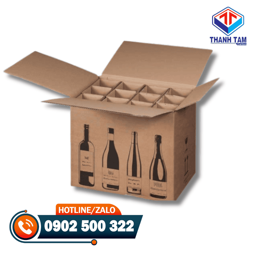 thùng carton đựng rượu