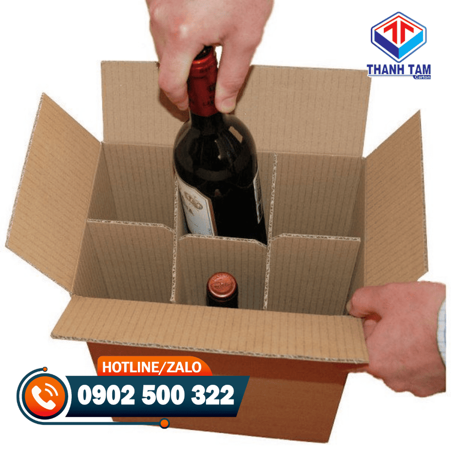 thùng carton đựng rượu