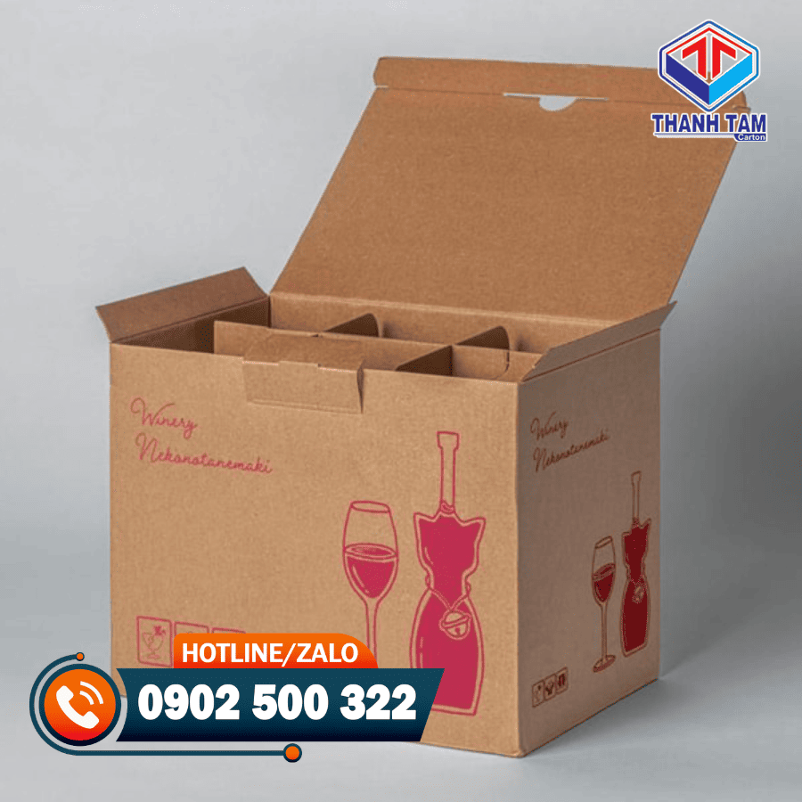 thùng carton đựng rượu